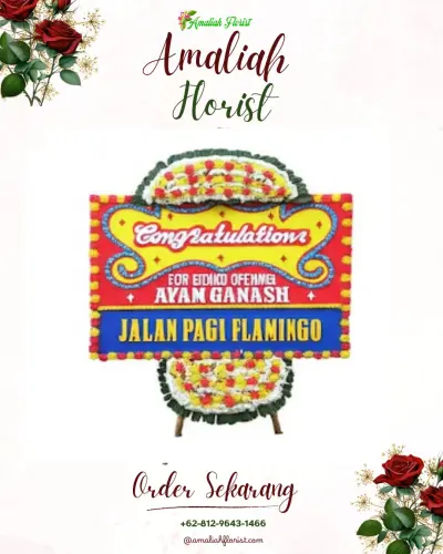 Bunga Papan Congratulation di Batu Tulis